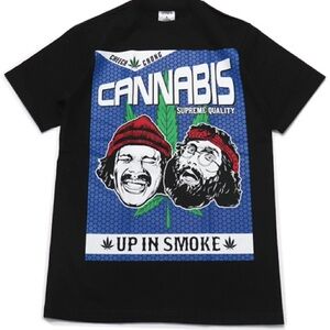 Shaka Wear Men's T-shirt , Cannabis Design, Cheech & Chong men’s size 2XL